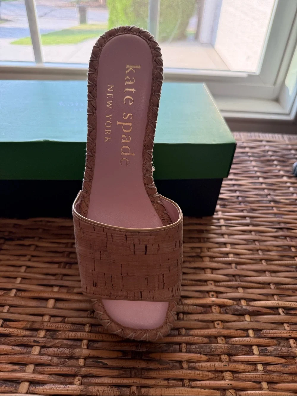 NIB kate spade Colette Cork Espadrille Wedge - 7.5